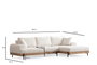 Atelier Del Sofa Eti Oak Right - Blanco